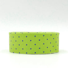 Load image into Gallery viewer, Quilt Binding Tula Pink True Colors Tiny Dot Meadow Green 1 1/4" Single Fold Binding