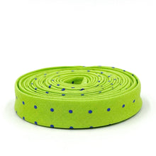 Load image into Gallery viewer, Double Fold Bias Tape 1/2'' True Colors Tiny Dots Meadow Green Tula Pink Bias Binding