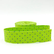 Load image into Gallery viewer, Quilt Binding Tula Pink True Colors Tiny Dot Meadow Green 1 1/4" Single Fold Binding