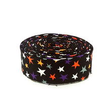 Load image into Gallery viewer, Quilt Binding Spellbound Black Glow-In-The-Dark 1 1/4" Single Fold Binding Halloween