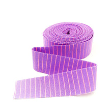 Load image into Gallery viewer, Quilt Binding Tula Pink True Colors Tiny Stripe Honesty Purple 1 1/4" Single Fold Binding