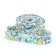 Load image into Gallery viewer, Double Fold Bias Tape 1/2'' Wide Liberty of London Tana Lawn Michelle Robin's Egg Blue 3 Yards Bias Binding