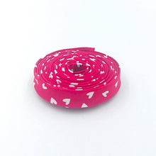 Load image into Gallery viewer, Double Fold Bias Tape 1/2'' My Valentine Hearts Red Bias Binding