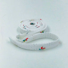 Load image into Gallery viewer, Double Fold Bias Tape 1/2'' Hush Hush 3 Pinwheel Party on White