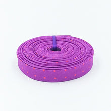 Load image into Gallery viewer, Double Fold Bias Tape 1/2'' True Colors Tiny Dots Thistle Tula Pink