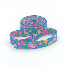 Load image into Gallery viewer, Double Fold Bias Tape 1/2'' Wide Liberty of London Tana Lawn Wiltshire Bud Blue/ Pink 3 Yard