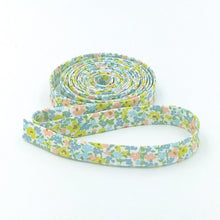 Load image into Gallery viewer, Double Fold Bias Tape Woodland Walk Forest Floor A Bias Binding Liberty Fabrics  1/2'' Bias Binding