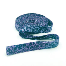 Load image into Gallery viewer, Double Fold 1/2'' Bias Tape Laboratory Tapestry Purple Bias Binding Tim Holtz Halloween