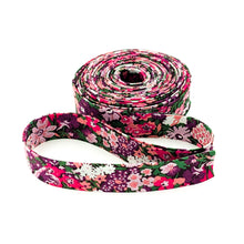 Load image into Gallery viewer, 1/2'' Double Fold Bias Tape Liberty of London Tana Lawn Thorpe Hill Purple/Pink 3 Yards