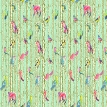 Load image into Gallery viewer, Tula Pink Full Moon Forest II Family Tree Enchanted Mint Green Fabric Half Yards 50th Tula Pink  Collection