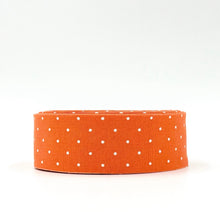 Load image into Gallery viewer, Quilt Binding Tula Pink True Colors Tiny Dot Peachy Orange Single Fold 1 1/4" Binding