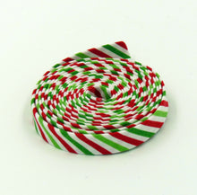 Load image into Gallery viewer, Double Fold Bias Tape 1/2'' Red & Green Christmas Stripe Bias Binding