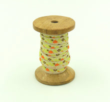 Load image into Gallery viewer, Jacquard Ribbon Trim 3/8'' Jardin Ecru Floral 1 YD