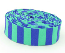 Load image into Gallery viewer, Quilt Binding Tula Pink Tent Stripe Iris Free Spirit Fabrics 1/2'' Stripe 1 1/4" Single Fold Binding