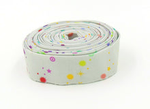 Load image into Gallery viewer, Quilt Binding Tula Pink Pinkerville Fairy Dust Whisper Gray