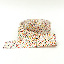 Load image into Gallery viewer, Quilt Binding Jittery Jimmies Boolicious Halloween 1 1/4" Single Fold Binding