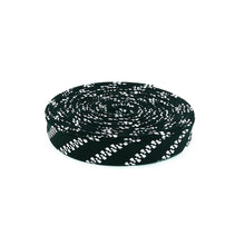 Load image into Gallery viewer, Double Fold Bias Tape 1/2'' Old Made Zippers Black Halloween Bias Binding