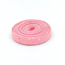 Load image into Gallery viewer, Double Fold Bias Tape 1/2'' Spin & Twirl Stars Frosting Pink Sparkle Gold Bias Binding