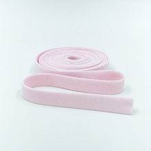 Load image into Gallery viewer, Double Fold Bias Tape 1/2'' Linen Blend Blush Pink Bias Binding