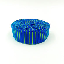 Load image into Gallery viewer, Quilt Binding Tula Pink True Colors Tiny Stripe Clarity Blue Single Fold 1 1/4" Binding