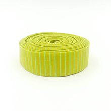 Load image into Gallery viewer, Quilt Binding Tula Pink True Colors Tiny Stripe Moonglow Green 1 1/4" Single Fold Binding