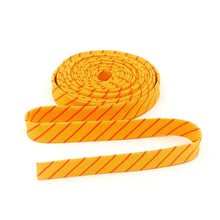 Load image into Gallery viewer, Double Fold Bias Tape 1/2'' True Colors Tiny Stripes Sunrise Yellow Tula Pink Bias Binding