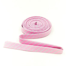 Load image into Gallery viewer, Double Fold Bias Tape 1/2'' True Colors Tiny Stripes Petal Pink Tula Pink