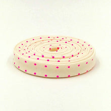 Load image into Gallery viewer, Double Fold Bias Tape 1/2'' True Colors Tiny Dots Cosmic Cream Tula Pink Bias Binding