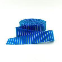 Load image into Gallery viewer, Quilt Binding Tula Pink True Colors Tiny Stripe Clarity Blue Single Fold 1 1/4" Binding