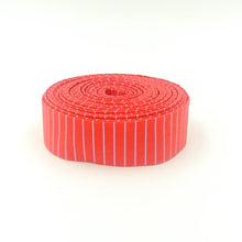 Load image into Gallery viewer, Quilt Binding Tula Pink True Colors Tiny Stripe Wildfire Red 1 1/4" Single Fold Binding