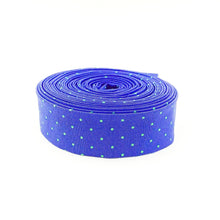 Load image into Gallery viewer, Quilt Binding Tula Pink True Colors Tiny Dots Bluebell Blue 1 1/4" Single Fold Binding