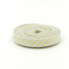 Load image into Gallery viewer, Double Fold Bias Tape 1/2'' True Colors Tiny Stripes Spark Gray Tula Pink Bias Binding