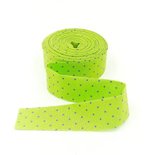 Load image into Gallery viewer, Quilt Binding Tula Pink True Colors Tiny Dot Meadow Green 1 1/4" Single Fold Binding