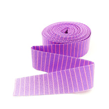 Load image into Gallery viewer, Quilt Binding Tula Pink True Colors Tiny Stripe Honesty Purple 1 1/4" Single Fold Binding