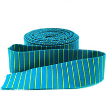 Load image into Gallery viewer, Quilt Binding Tula Pink True Colors Tiny Stripe Songbird Teal  11/4" Single Fold Binding