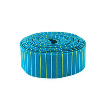Load image into Gallery viewer, Quilt Binding Tula Pink True Colors Tiny Stripe Songbird Teal 11/4" Single Fold Binding