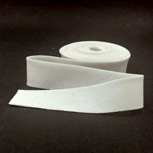 Load image into Gallery viewer, Bias Linen Blend Quilt Binding 1 1/4" Single Fold Off White