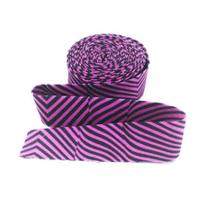 Load image into Gallery viewer, Quilt Binding Tula Pink Moon Garden Lazy Stripe Dusk Purple 1 1/4" Single Fold Binding