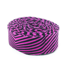 Load image into Gallery viewer, Quilt Binding Tula Pink Moon Garden Lazy Stripe Dusk Purple 1 1/4" Single Fold Binding