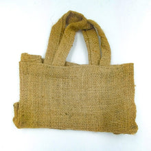 Load image into Gallery viewer, Burlap Rustic Wedding Favor Bags Boho Wedding Bag with Handles 10 Piece