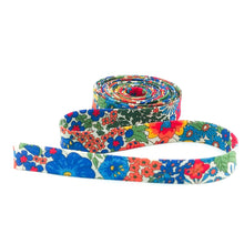Load image into Gallery viewer, Double Fold Bias Tape 1/2'' Wide Liberty of London Tana Lawn Margaret Annie Multi 3 Yards