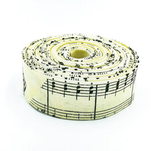 Load image into Gallery viewer, Quilt Binding Journal Basics Music Scores Parchment Single Fold 1 1/4" Binding