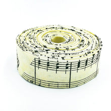 Load image into Gallery viewer, Quilt Binding Journal Basics Music Scores Parchment Single Fold 1 1/4" Binding