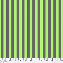 Load image into Gallery viewer, Tula Pink Tent Stripe NEON Karma Green Fabric Half Yards