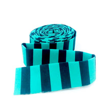 Load image into Gallery viewer, Quilt Binding Tula Pink NEON Tent Stripe Spirit Green 1/2'' Stripe 1 1/4" Single Fold Binding