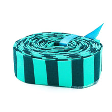 Load image into Gallery viewer, Quilt Binding Tula Pink NEON Tent Stripe Spirit Green 1/2'' Stripe 1 1/4" Single Fold Binding
