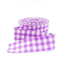 Load image into Gallery viewer, Quilt Binding Purple and Lavender 1/4'' Checked Gingham Riley Blake Designs