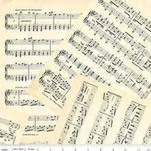 Load image into Gallery viewer, Journal Basics Music Parchment Half Yard