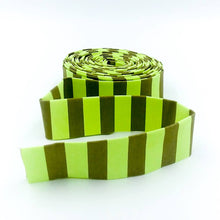 Load image into Gallery viewer, Quilt Binding Tula Pink NEON Tent Stripe Moon Beam Yellow 1/2'' Stripe Single Fold Binding
