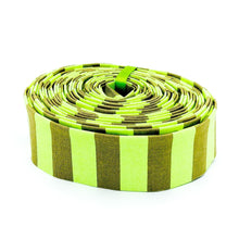 Load image into Gallery viewer, Quilt Binding Tula Pink NEON Tent Stripe Moon Beam Yellow 1/2'' Stripe Single Fold Binding